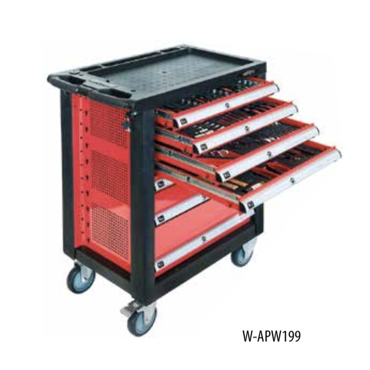 WORKSHOP CART WITH 217 PARTS