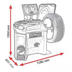 AUSWUCHTMASCHINE MEC 1000 TOUCH